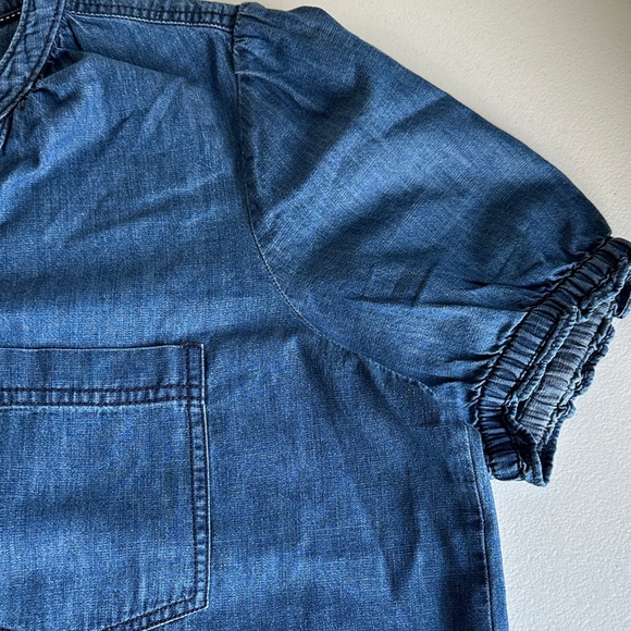 Pilcro Blue Denim Blouse - Picture 3 of 7